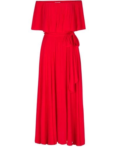 Meghan Fabulous Morning Glory Maxi Dress - Red