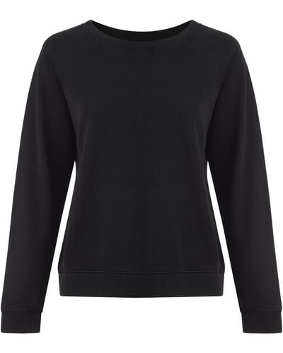 Lezat Melody Everyday Natural Pullover Sweatshirt - Black