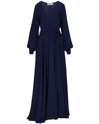 Meghan Fabulous Lilypad Maxi Dress - Blue