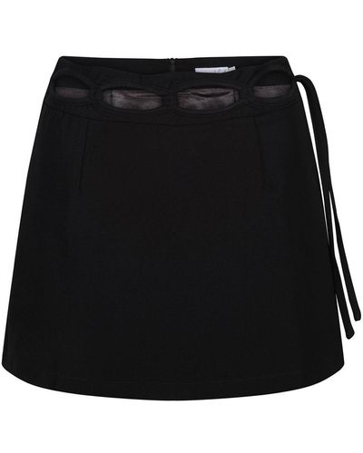 Storm Label Link Black Mini Skirt