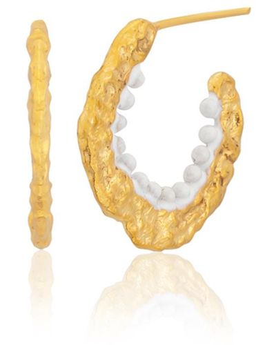 Milou Jewelry Alice Hoop Earrings - Metallic