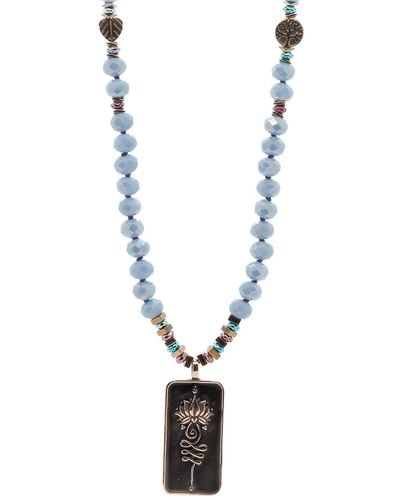 Ebru Jewelry Unalome Self Love Necklace - Metallic
