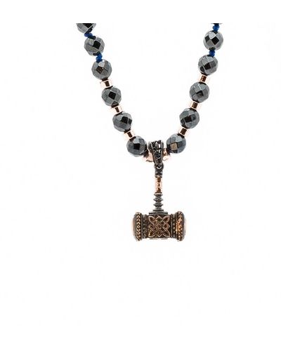 Ebru Jewelry Ax Necklace - Metallic
