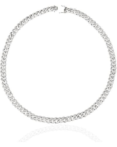 Ep Designs Gurmet Curb Chain Necklace -silver - Metallic