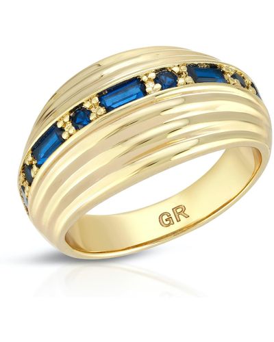 Glamrocks Jewelry Inner Light Dome Ring - Metallic