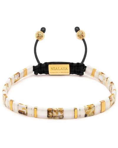 Nialaya CZ Gold Sterling 925 Silver Bangle Bracelet