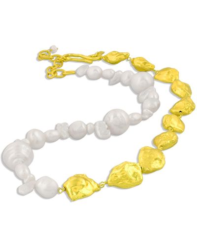 Arvino Cross-border Pearl Necklace - Yellow