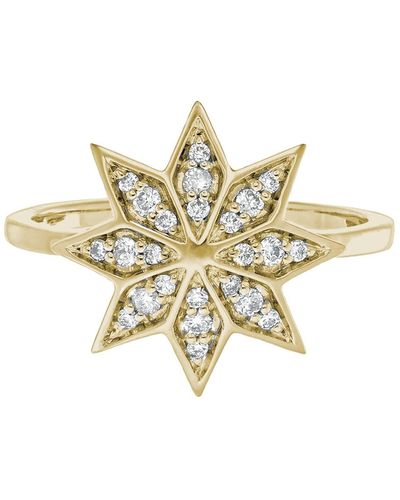 Zoe & Morgan Lakshmi Diamond Ring - Metallic