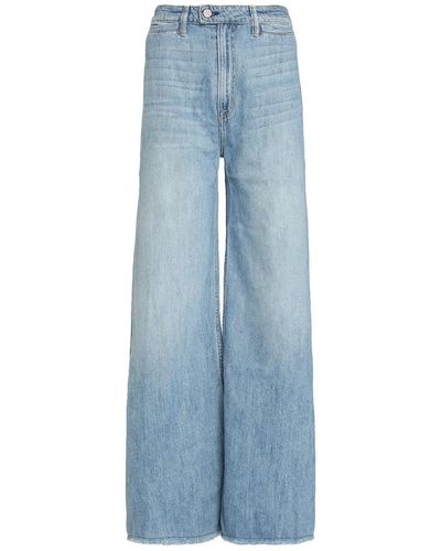 NOEND Sophia Super High Rise Welt Pocket Jeans In Dover - Blue