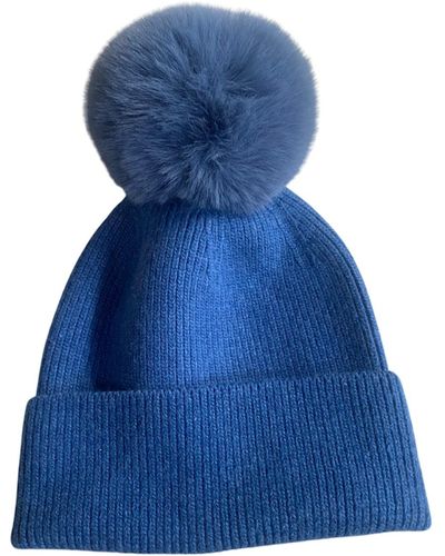 Lula-Ru Cashmere Hat - Blue