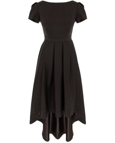 ROSERRY New York Classic Asymmetrical Dress With Pockets In - Black