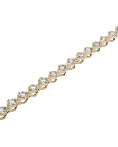 Miki & Jane Tulsi Diamond Rhombus Shapes Bracelet - Metallic