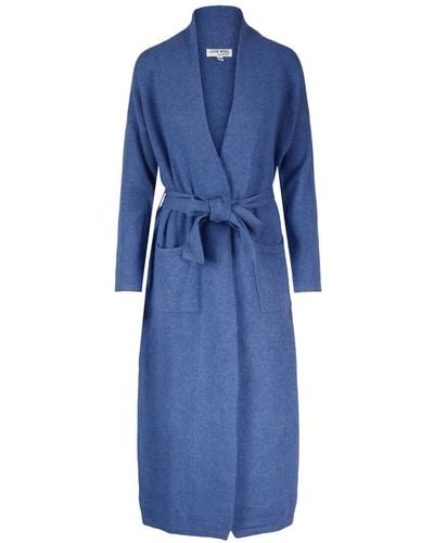 tirillm "camilla" Cashmere Dressing Gown - Blue