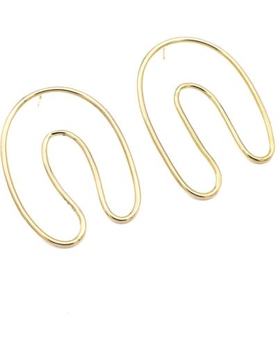 Lala Salama Lunar Earrings - Metallic