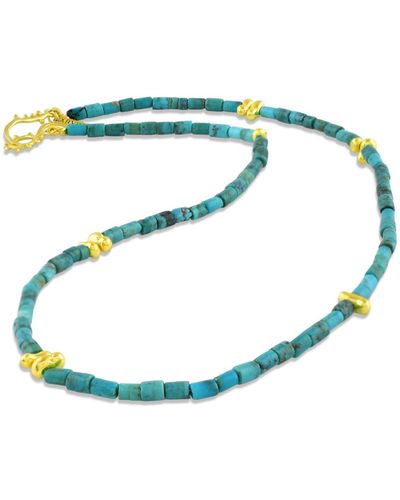 Arvino Turquoise Beaded Necklace - Blue