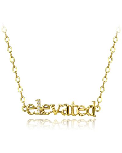 KATHRYN New York Elevated And Not Ashamed Of It Necklace - Metallic