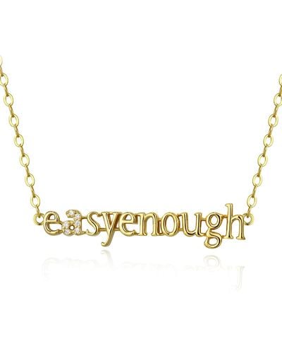 KATHRYN New York Easyenough Is A Way Of Being Bracelet Anklet - Metallic