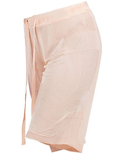 Maison Bogomil Trousers Made Of Natural Viscose Вith А Pattern Of Different Кnits - Pink