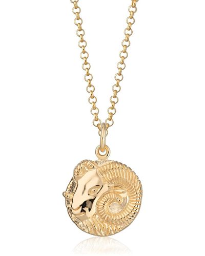 Scream Pretty Aries Zodiac Necklace - Metallic