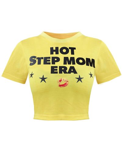 Elsie & Fred Step Mom Era Yellow Fitted Baby T-shirt