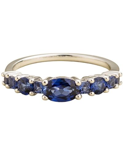 Juvetti Petra Ring In Blue Sapphire Set In White Gold
