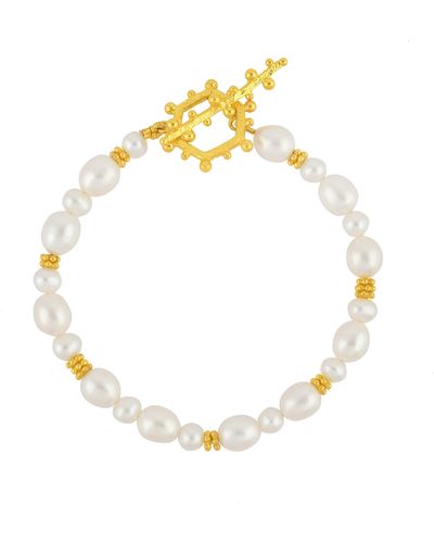 Arvino Aphrodite Pearl Bracelet- Sterling - Metallic