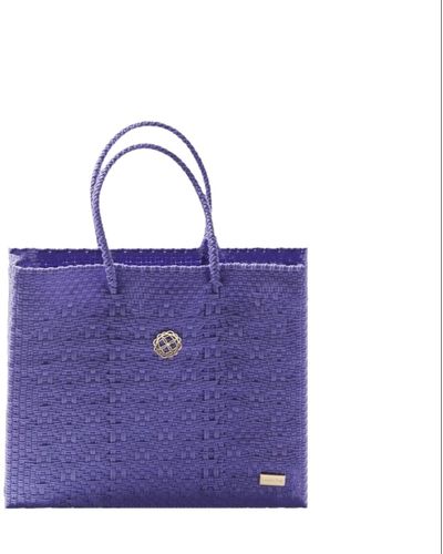 Lolas Bag Small Purple Tote Bag