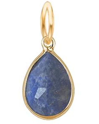 Perle de Lune Precious Pendant For Necklace Lapis Lazuli - Blue