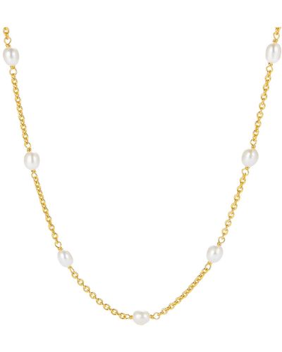 Janus Edinburgh Hennu Freshwater Pearls Vermeil Necklace - Metallic