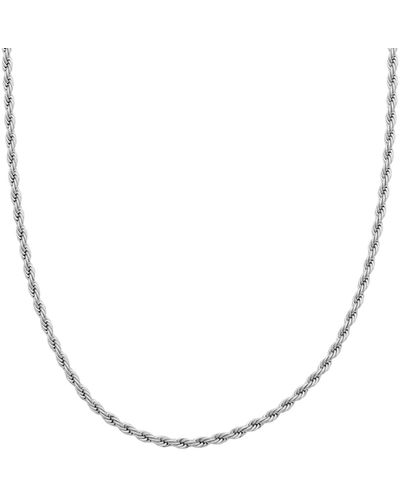Cartilage Cartel Rope Chain Necklace - Metallic