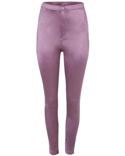 Nocturne High Waisted Stirrup leggings - Purple
