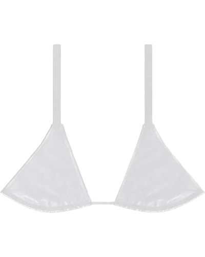 Other Leather Bra - White