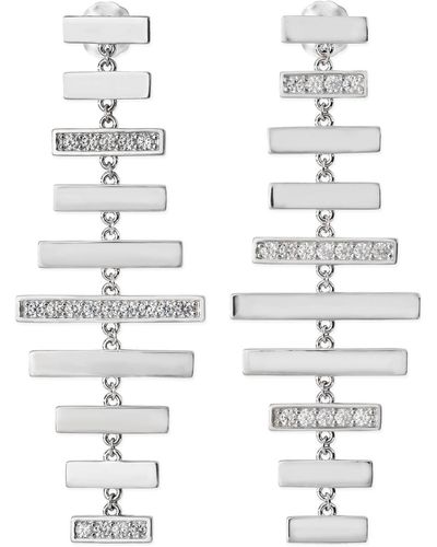 Lucy Quartermaine Wind Chime Earrings - White