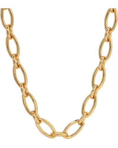 Leeada Jewelry Belle Chain Necklace - Metallic