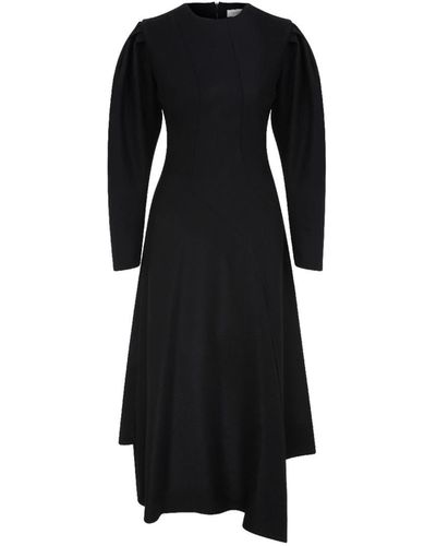 NAZLI CEREN Bitte Midi Dress In - Black