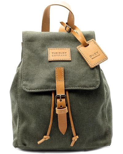 THE DUST COMPANY Backpack In Cotton & Cuoio - Green