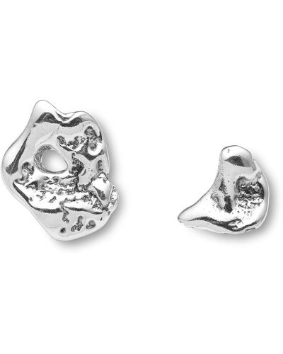 EVA REMENYI Talisman Small Moon Earrings - Metallic
