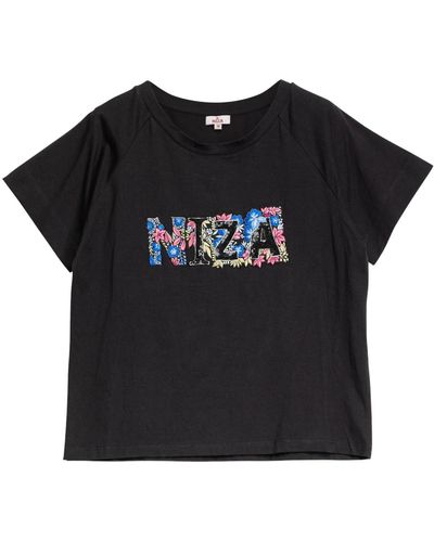 Niza T-shirt With Personalized Embroidery - Black