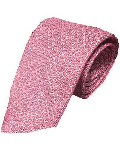 Lazyjack Press Get Lucky Tie In Pink - Red