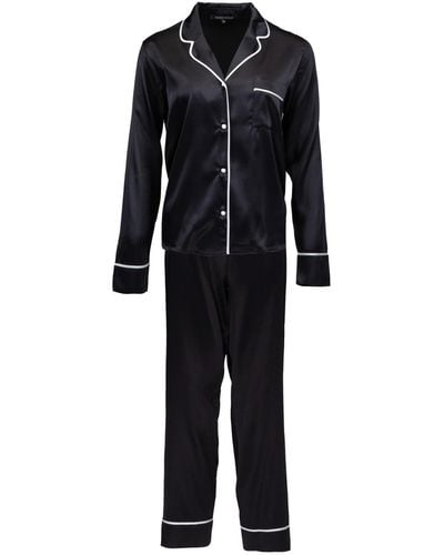 House of Silk Silk Pyjama Suit - Black