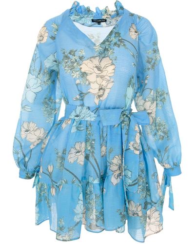 Framboise Ailani Short Dress - Blue