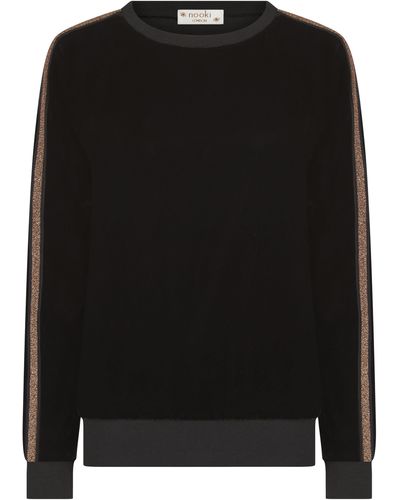 Nooki Design Penelope Velvet Sweater - Black
