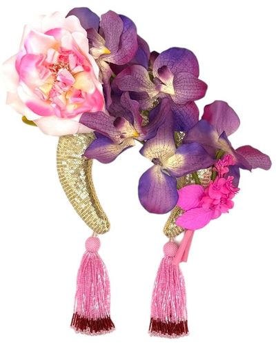 Julia Clancey Orchid Glory Sequin Luxe Headband - Purple