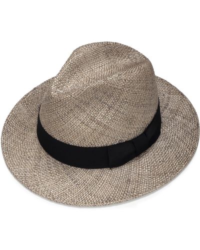 Justine Hats Gray Strew Fedora Hat
