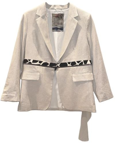 ARTISTA Neutrals Pura Ivory Two In One Jacket - Natural