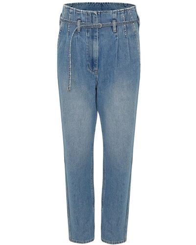Nocturne High-waisted Mom Jeans - Blue