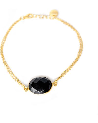 SOMYA LONDON Kate Bracelet Black Onyx - Metallic