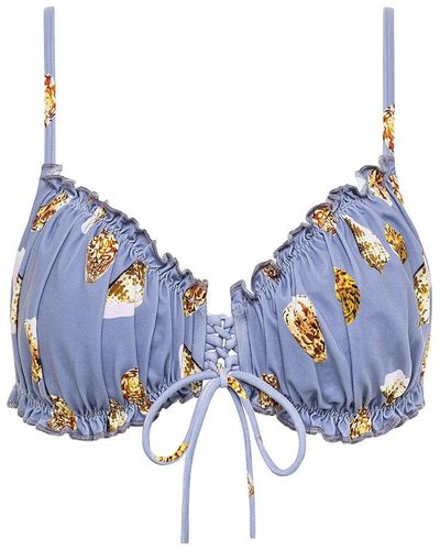 Montce Shell Vero Bikini Top - Blue
