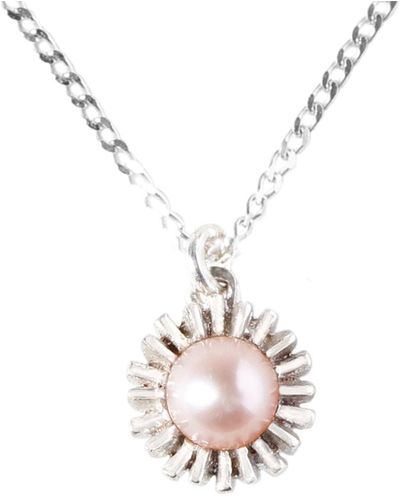 Lee Renee Dahlia Bud Freshwater Pearl Necklace – - Metallic