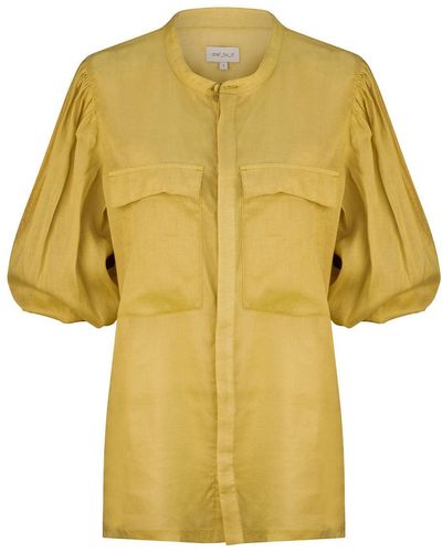 dref by d Santorini Relaxed Shirt - Yellow